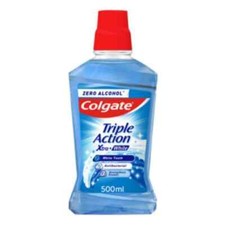 Colgate Triple Action Xtra + White Mouthwash 500ml 16.40 per litre