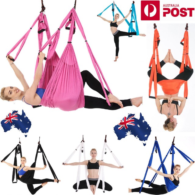 Aerial Yoga Swing Fitness Home Gym Hammock Pilates Inversion Sling Silk Oz For Sale Online Ebay