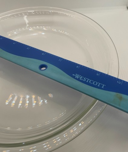 Vintage Pyrex Clear 9 Inch Pie Plate #209 With Rare Back Stamp - Picture 6 of 9
