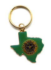 Vintage State of Texas Lone Star Keyring Keychain