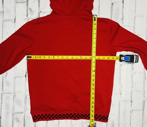 Vans x Disney Mickey Mouse Funhouse 100th Anniv Red Youth Hoodie; L - Picture 8 of 8