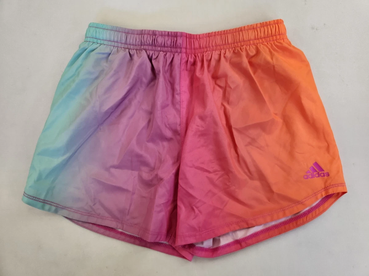 adidas pink tie dye shorts