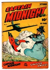 Captain Midnight #12  1943 - Fawcett  -VG- - Comic Book