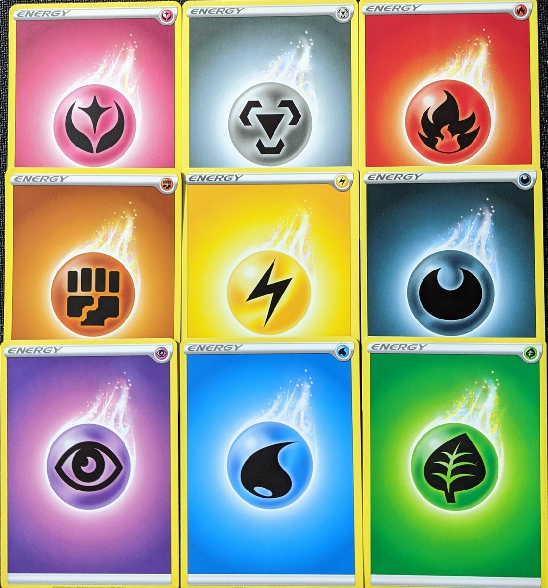 90 Basic Energy Cards | Vivid Voltage Pokemon TCG - 10 of EACH