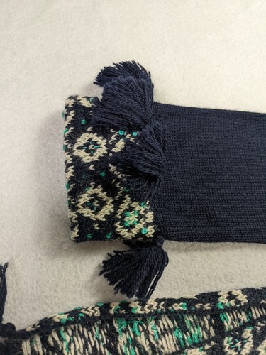 Calypso St. Barth Baby Alpaca Sweater Women's Size Small Navy Blue Tassel Fringe - Picture 4 of 10