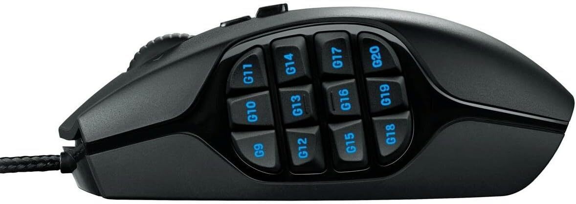 Logicool Logitech G600 MMO Gaming Mouse 20 Buttons USB Black Good