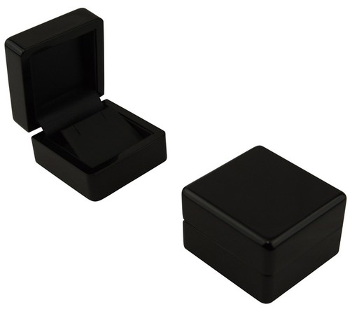 1 x Premium Glossy Ebony Series Wooden Earring Box - FREE DELIVERY - (WB-60) - Picture 3 of 4