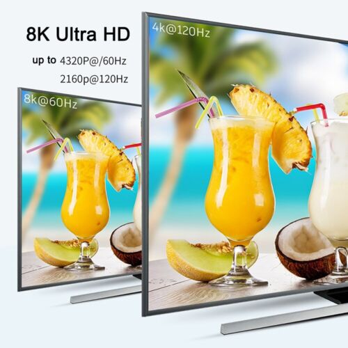 8K 1x2 HDMI Splitter 4K 120Hz Video Distributor Converter HDR 3D TV Dual Display - Picture 6 of 9