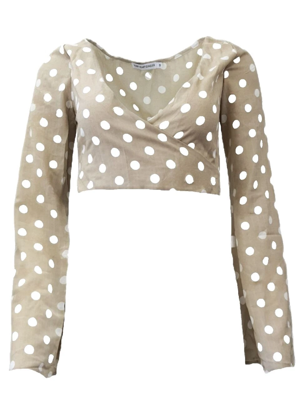 Polka Dot recortadas tops para Mujer