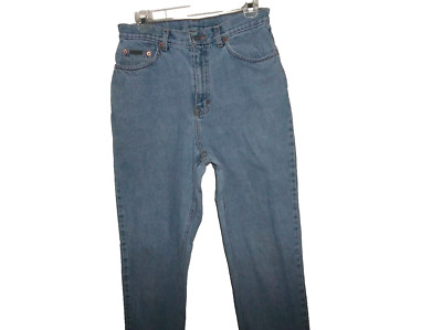 CALVIN KLEIN Womens Medium Wash Blue Denim High Rise Tapered Jeans Sz 10 (30x29)
