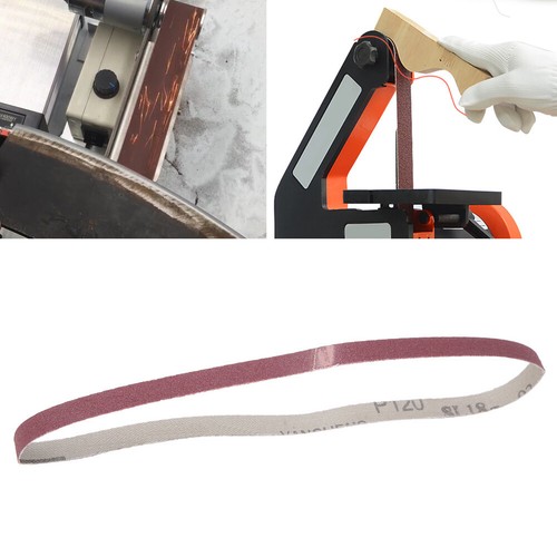10 pz cinghia levigatrice ossido di alluminio carta vetrata levigatrice nastro abrasivo 533x9 mm - Foto 2 di 8