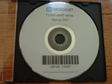 Original Start up disk for HP DesignJet T2300 Plotters. Drivers, Manuals, DVD,CD