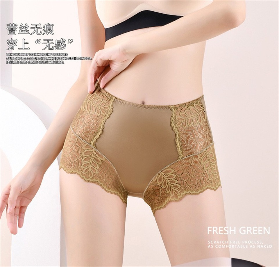 Women’s High Waisted Girdle Panties – Satin Seamless Briefs, 4 Or 6 Pack, S-5XL, Multi-Color