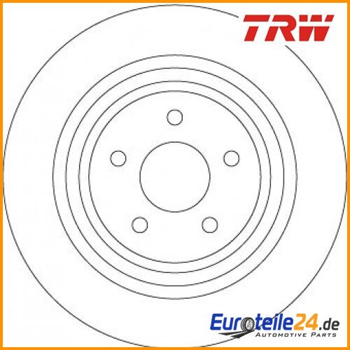 2 St. Bremsscheibe TRW DF6976 für Ford Kuga II Kuga II Van - Bild 1 von 1