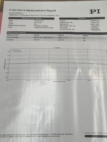 Physik Instrumente PI P-601K014 System - Modul mit Piezosensor P-6014SL Neu - Bild 4 von 13