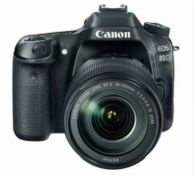 USED Canon EOS 80D Camera - Black (with EF-S 18-135mm Lens