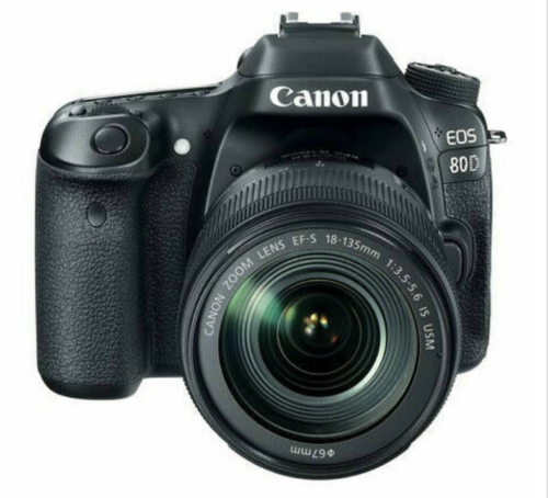 USED Canon EOS 80D  Camera - Black (with EF-S 18-135mm Lens) FREESHIPPING - 第 1/1 張圖片