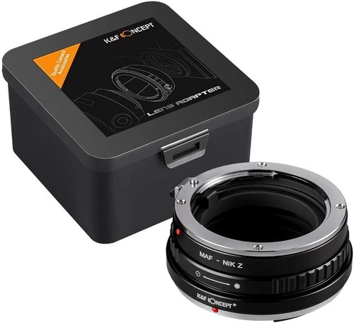 K&FConcept Manual Lens Adapter for Minolta MA AF Lens to Nikon Z6 Z7 Camera Body - Picture 1 of 6