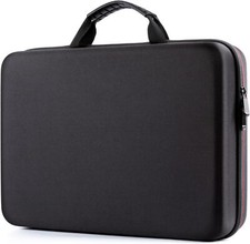 TRAVEL CASE FOR 14-17" PORTABLE DVD PLAYER EVA HARD SHELL LAPTOP SLEEVE BLACK