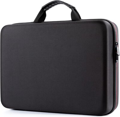 TRAVEL CASE FOR 14-17'' PORTABLE DVD PLAYER EVA HARD SHELL LAPTOP SLEEVE BLACK