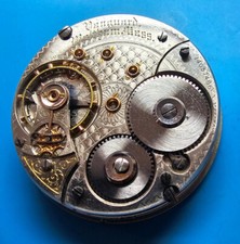 VINTAGE 18 SIZE WALTHAM MODEL 1892 19 JEWEL VANGUARD POCKET WATCH PARTS