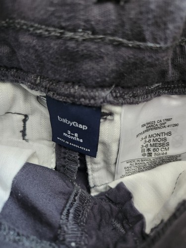 Baby Gap Cargoshorts Jungen Größe 3-6 Monate blau schieferfarben elastischer Bund - Bild 2 von 6