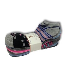 Women U.S. Polo Assn multipattern Moisture Control Low Socks 10 Pair NEW 