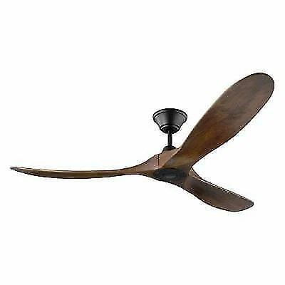 Monte Carlo Maverick 60” 3 Blade Ceiling Fan, Matte Black/Walnut 3MAVR60BK - Picture 1 of 1