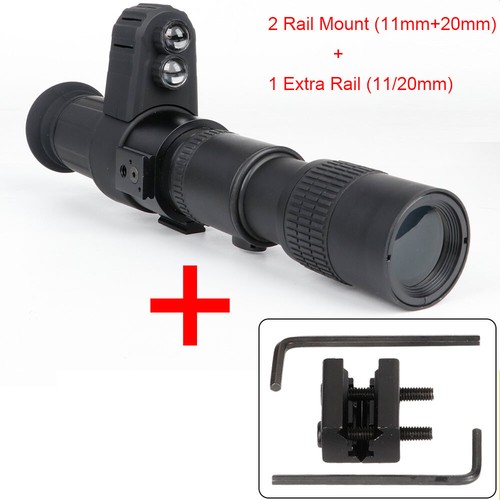 8-24 Monocular Scope infrared Night Vision Sight 850nm Riflescope w/ Laser Sight - Picture 6 of 27