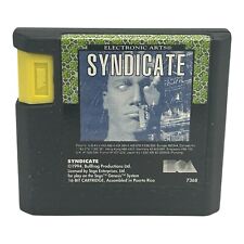 Syndicate (Sega Genesis, 1994) Authentic Cartridge Only Tested & Working