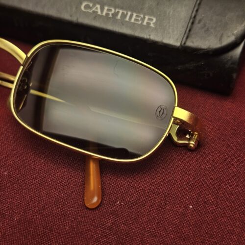 Cartier Vintage Sunglasses 22kt Dreamer Full Set NOS France - Bild 5 von 13