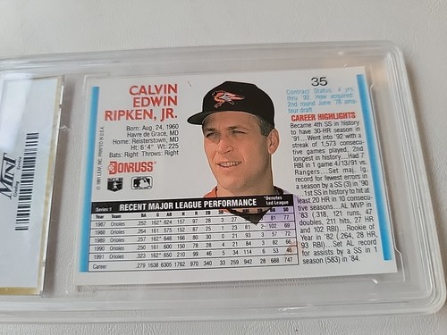 1992 Donruss Cal Ripken Jr # 35 Edelstein MT 10 - Bild 7 von 7