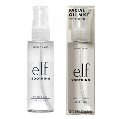 e.l.f. Facial Oil Mist Spray SOOTHING Anti-Stress Hyaluronic Acid Neroli Oil NIB