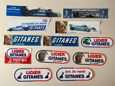 Autocollant. Automobile. FORMULE 1. LIGIER GITANES. NOREV