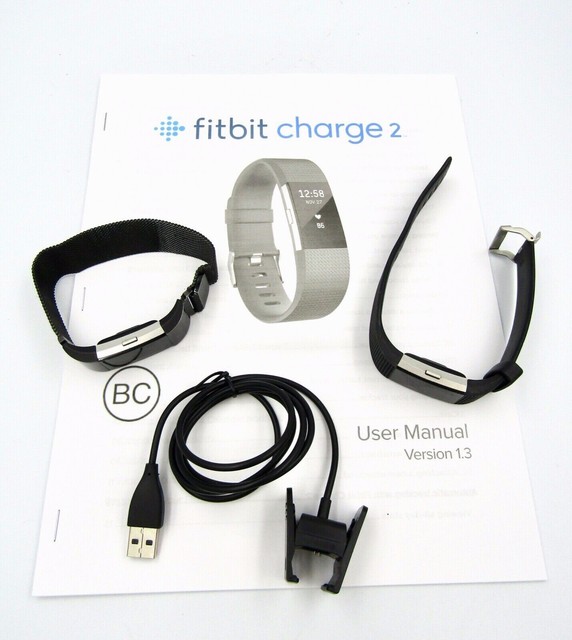 Fitbit Charge 2 Bluetooth Activity Tracker - Black, L (FB407SBKL) for sale online | eBay