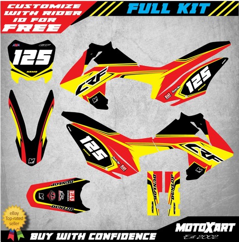 Honda CRF 125 - 2013 - 2018 Full Custom decal Kit FLOW STYLE stickers graphic - Imagen 1 de 2