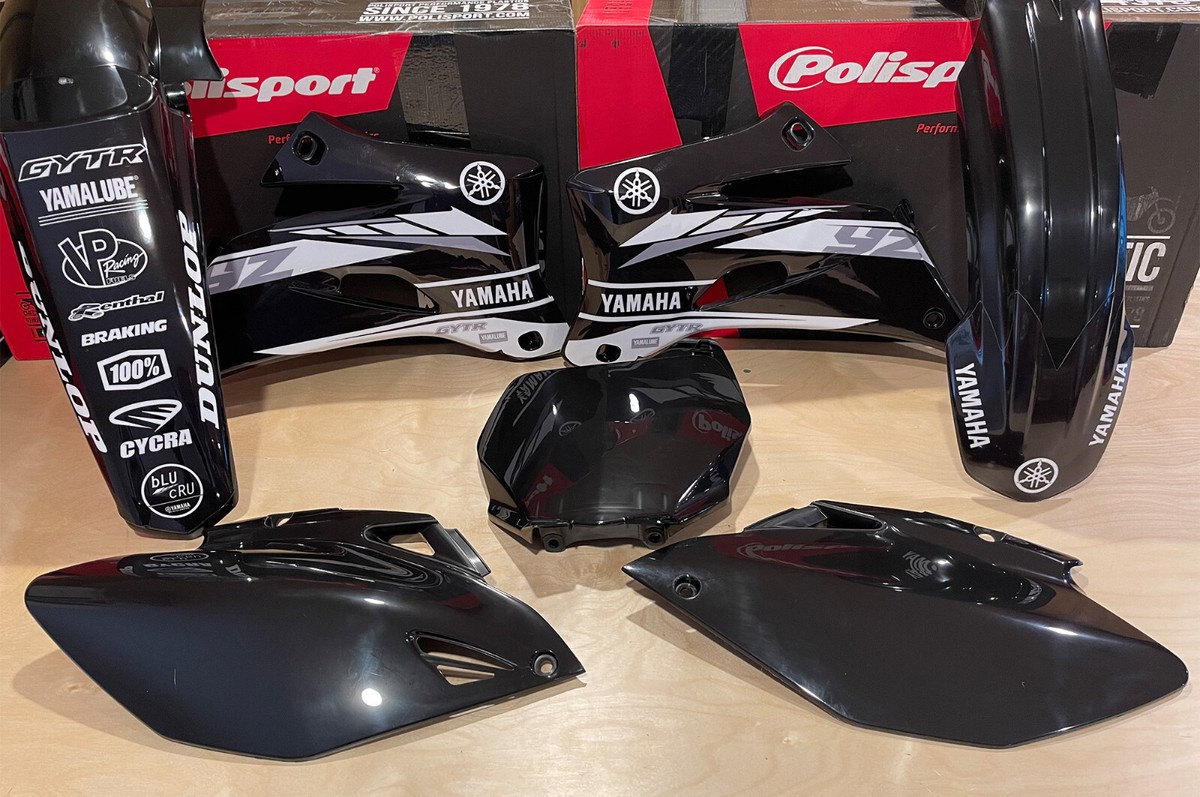 YAMAHA BLACK TEAM GRAPHICS YAMAHA YZ250F YZ450F YZF250 YZF 2006