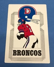 Vintage 1970’s DENVER BRONCOS Cardboard Display Advertisement RARE / UNPUNCHED