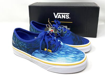 VANS National Geographic Era Ocean Blue Navy Shoes Womens Size 5.5 6 VN0A2Z5I002