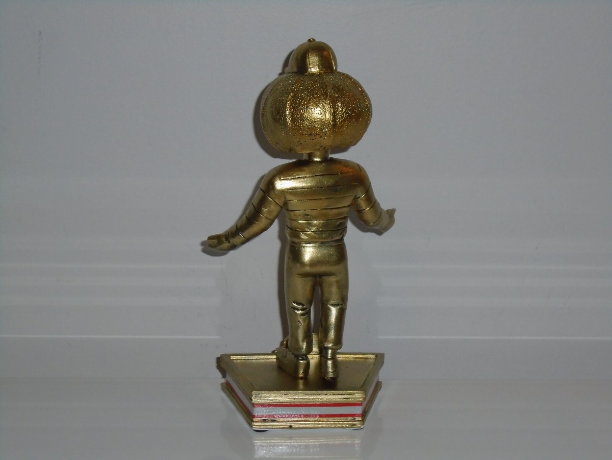 BRUTUS Ohio State Mascot Buckeyes Bobblehead 2023 Gold Limited