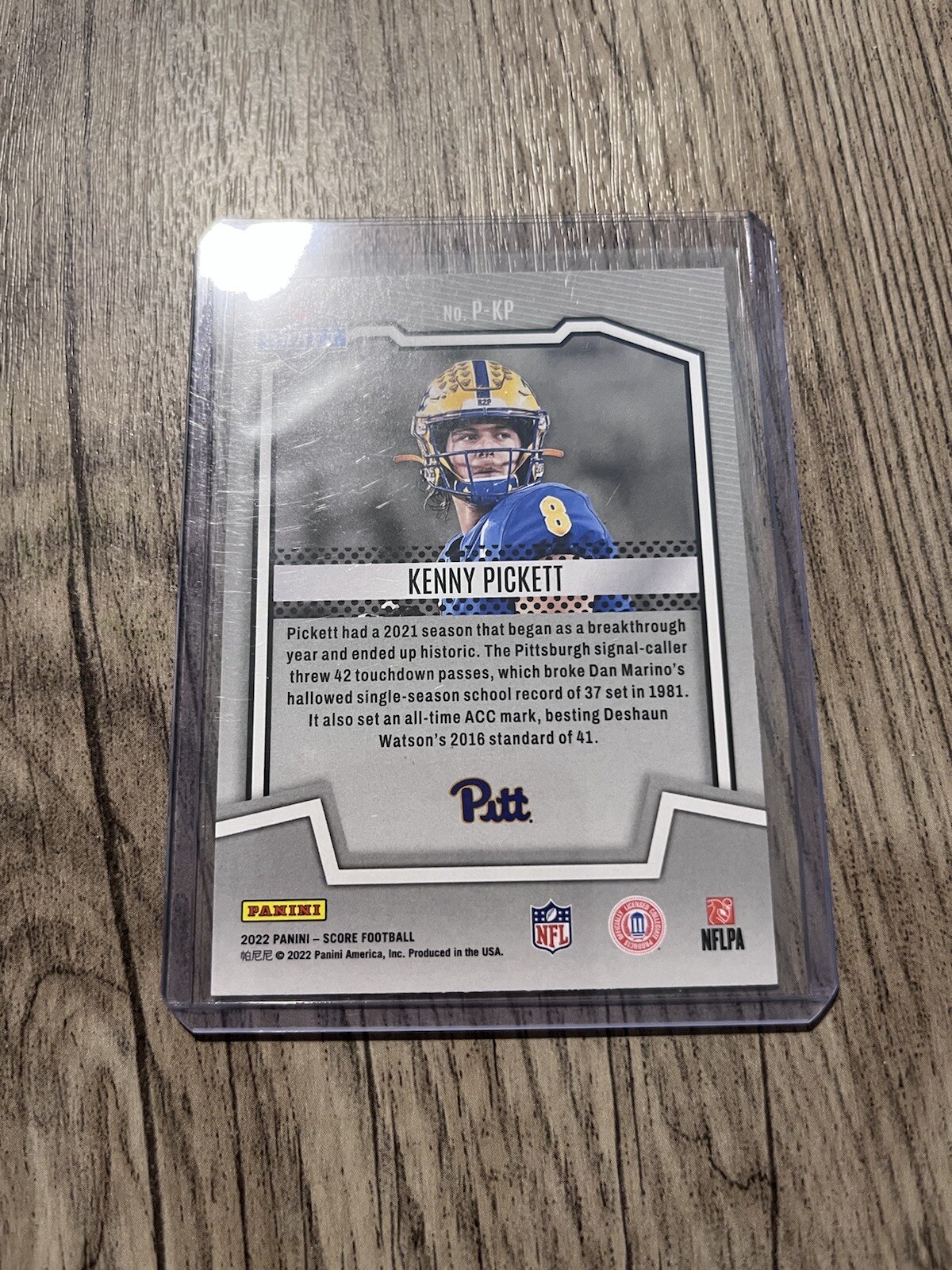 2022 Score Kenny Pickett PROtential Insert Rookie Card PKP PIT
