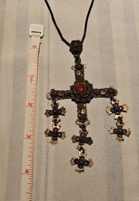 vintage taxco mexico sandstone 925 sterling signed cross wedding