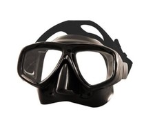 Tilos Fantasia 2 Window Scuba Diving Snorkeling Dive Mask Black Skirt Med/Lg Fac