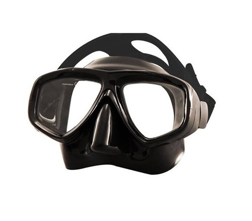 Tilos Fantasia 2 Window Scuba Diving Snorkeling Dive Mask Black Skirt Med/Lg Fac - Imagen 1 de 2