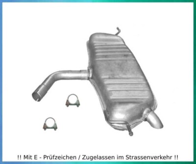 Endschalldämpfer für VW Golf V 5  / Golf V Plus 1.4 55-66KW Auspuff Schelle