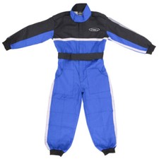 ZORAX Kids Motocross Race Suit MX Overalls Blue Karting ATV Off Road Jumpsuits