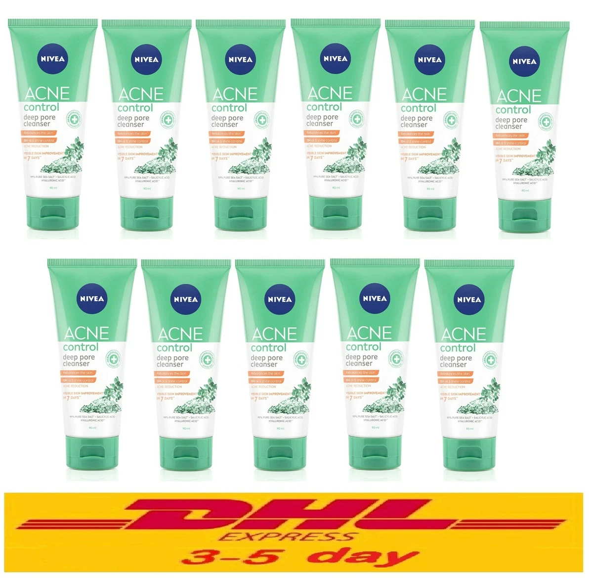 11 x 90ml NIVEA Acne Repair Gentle Foam Gel Micro Cleanser Pimples Clogged Acne