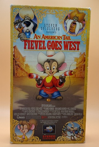 An American Tail - Fievel Goes West VHS 1991 Acceptable-G *Buy 2 Get 1 Free*