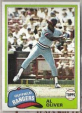 AL OLIVER 1981 Topps #70. RANGERS