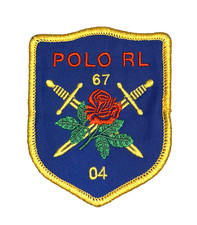 GORGEOUS POLO RALPH LAUREN MILITARY ROSE EMBROIDERED IRON-ON PATCH...